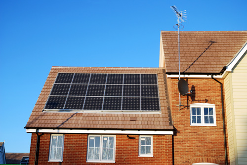 Photograph of Domestic Solar Panels