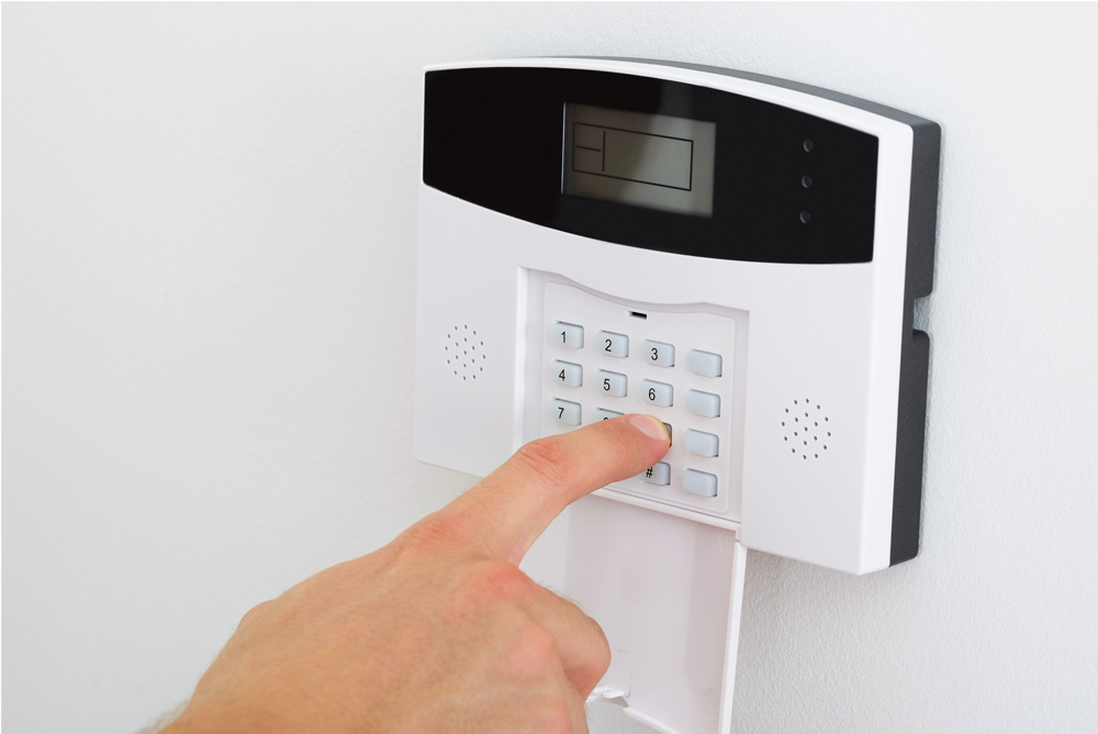 Photograph of burglar alarm system